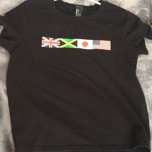 flag crop top